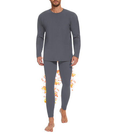 Thermal Underwear for Men Long Johns Set - Fleece Lined Base Layer for Cold Weather Winter Clothes