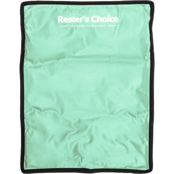 Rester's Choice Gel Cold & Hot Packs (2-Piece Set) Medium 5x10 in. Reusable Warm or Ice Packs for Injuries, Hip, Shoulder, Knee, Back Pain – Hot & Cold Compress for Swelling, Bruises, Surgery