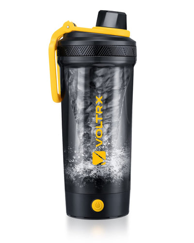 VOLTRX Electric Protein Shaker Bottle - USB Rechargeable Mixer Cup for Shakes and Meal Replacements, BPA-Free Tritan, 24oz