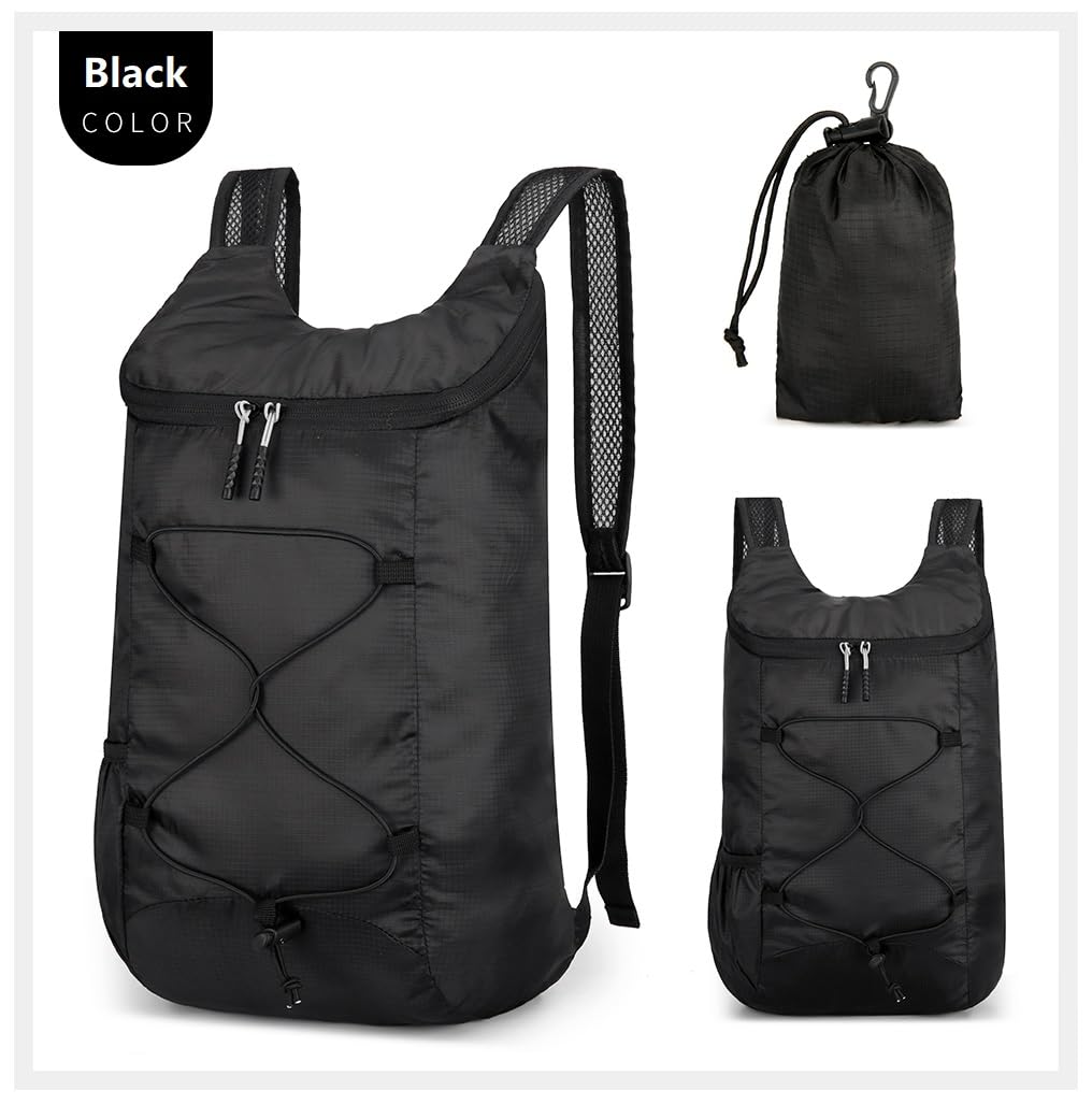 16L Lightweight Foldable Hiking-Backpack Small Packable-Daypack For Travel,Ultralight Water-Resistant Gym Bag Men Women Easy Carry-on (Royal Blue)