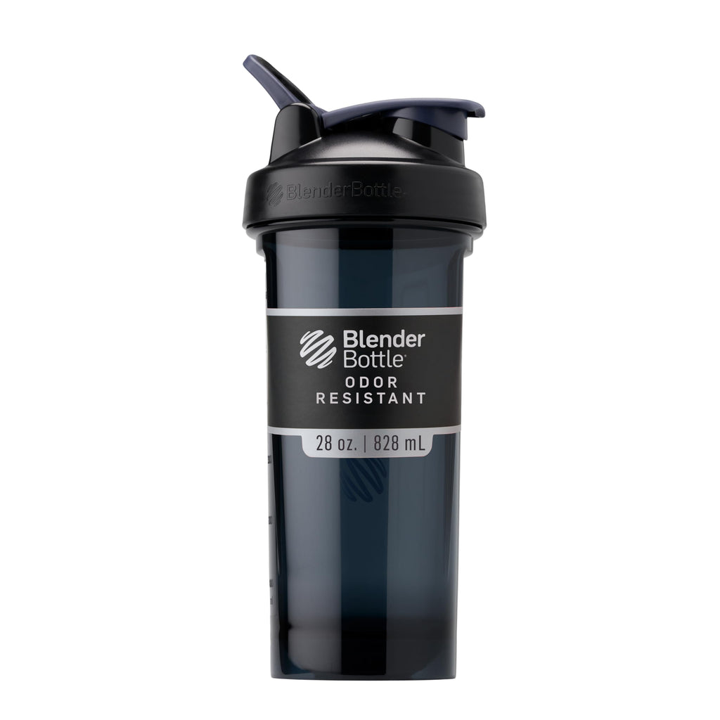 BlenderBottle Shaker Bottle Pro Series Perfect for Protein Shakes and Pre Workout, 28-Ounce, Black