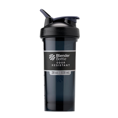 BlenderBottle Shaker Bottle Pro Series Perfect for Protein Shakes and Pre Workout, 28-Ounce, Black