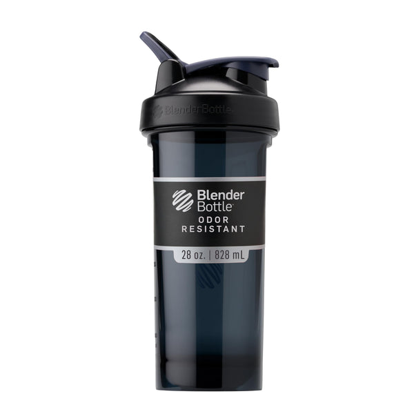 BlenderBottle Shaker Bottle Pro Series Perfect for Protein Shakes and Pre Workout, 28-Ounce, Black
