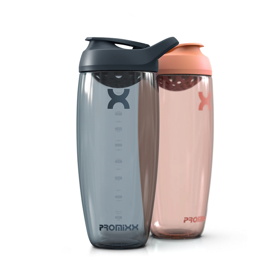 Promixx Pursuit Protein Shaker Bottle (24 oz) – Silent No-Ball Mixer, Leak-Proof Lid, BPA/BPS & Phthalate-Free ECOZEN – Easy-Clean Shaker Cup for Protein Shakes, Pre & Post-Workout Smoothies