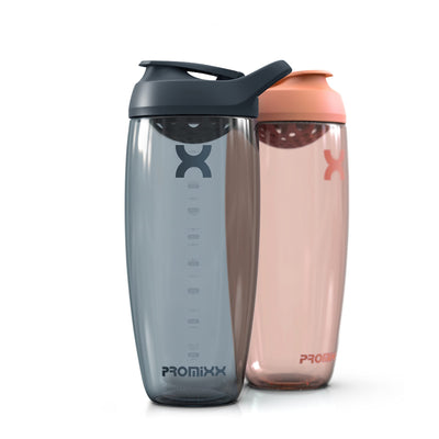 Promixx Pursuit Protein Shaker Bottle (24 oz) – Silent No-Ball Mixer, Leak-Proof Lid, BPA/BPS & Phthalate-Free ECOZEN – Easy-Clean Shaker Cup for Protein Shakes, Pre & Post-Workout Smoothies