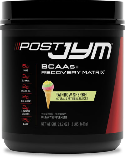 JYM Supplement Science Post JYM Active Matrix Mandarin Orange Amino Recovery Powder Pure Creatine HCL, BCAA’s, Glutamine, Carnitine, Betaine, Taurine for Strength, Repair, Performance 30 Servings