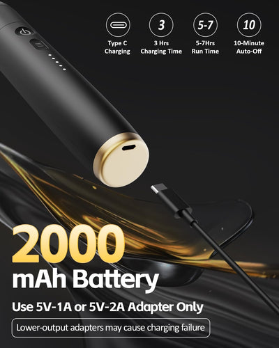 2-in-1 Detachable Percussion Massage Gun with Extension Handle, Back Massager for Pain Relief Deep Tissue Muscle Massager for Arm Shoulder Lower Back Thigh Waist, Gifts for Women , FSA-HSA Eligible