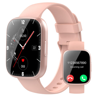 Smart Watch for Men Women(Answer/Make Calls), 1.95" HD Touch Screen Fitness Watch with Sleep Heart Rate Monitor, 110+ Sports Modes, IP68 Waterproof Activity Trackers Compatible with Android iOS, Black