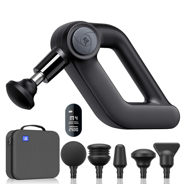 BOB AND BRAD D5 Pro Plus Massage Gun with Heat, FSA Eligible/HSA Eligible, 13mm Amplitude Deep Tissue Percussion Massage Gun with Max Power for Muscle Therapy, Professional Muscle Massager, Ideal Gift