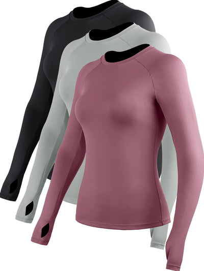 CADMUS Quick-Drying Running Long Sleeve Shirt for Women Workout Shirts