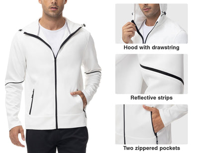 Rdruko Men's Track Sweat Suits 2 Piece Set Sweatsuits Tracksuits Jogging Workout Gym Athletic Suits with Hood