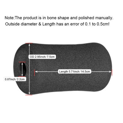 Sponge Foam Foot Pad Roller Pair, Used for Replacing Gym Exercise Equipment, Suitable for 1-inch Rod (Foam 5.12" X 2.76" Od X 0.87" Id)