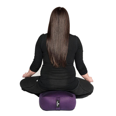Hugger Mugger Zen Meditation Cushion - Wider Base, Use Horizontally or Vertically, Buckwheat Filled, Durable Fabric, Handmade in USA