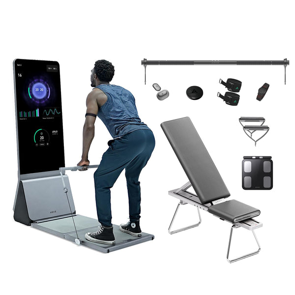 AEKE Fitness Mirror K1- Smart Home Gym System: AI-Powered All-in-One Fitness Machine for Full-Body Strength Training and Personalized Workouts