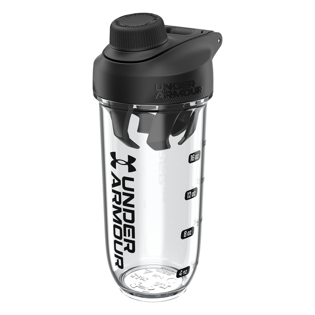 Under Armour UA 24oz Clarity Shaker Bottle Clear/Black OSFA