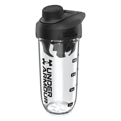 Under Armour UA 24oz Clarity Shaker Bottle Clear/Black OSFA