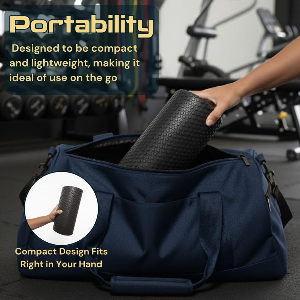 Fitizen Foam Roller – Muscle Massage Rehab Stiff Back Pain Physical Therapy Deep Tissue Firm Exercise Equipment Home Gym Stress Yoga Pilates for The Fit Citizen by FitNation