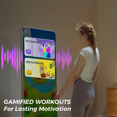 AEKE Smart Home Gym System- Fitness Mirror K1: AI-Powered All-in-One Fitness Machine for Full-Body Strength Training and Personalized Workout