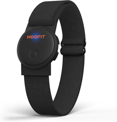 moofit HW401 Heart Rate Monitor Armband, IP67 Waterproof, Support Bluetooth/ANT+, Rechargeable Optical Heart Rate Sensor Bracelet Works with Wahoo, Strava, Elite HRV