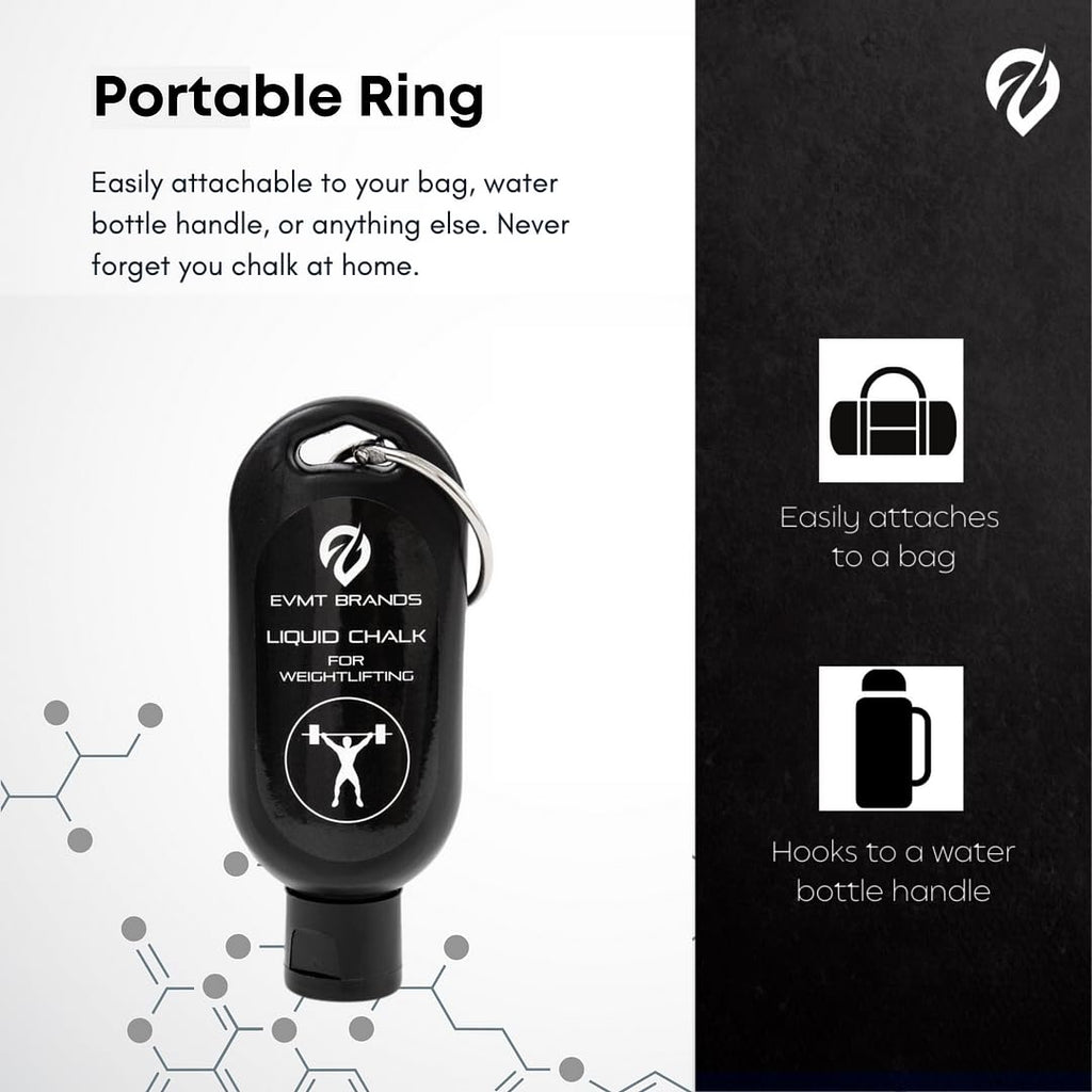 Liquid Chalk, Mess Free Gym Chalk for Weightlifting, Gymnastics, Rock Climbing, Dancing, and Lifting. Sweat Resistant and Long Lasting for Stronger Hand Grip. Package May Vary.