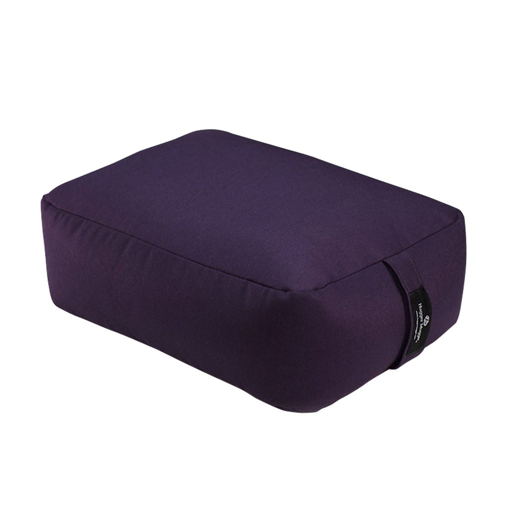 Hugger Mugger Zen Meditation Cushion - Wider Base, Use Horizontally or Vertically, Buckwheat Filled, Durable Fabric, Handmade in USA
