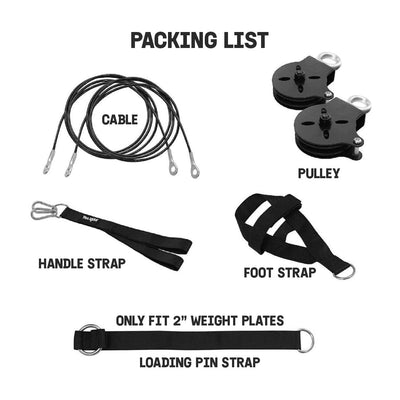 Yes4All Cable Machine Attachment, Row Handles, Tricep Rope, Straight Bar, V Bar, LAT Pulldown Accessories Load 880 LB for Home Gym