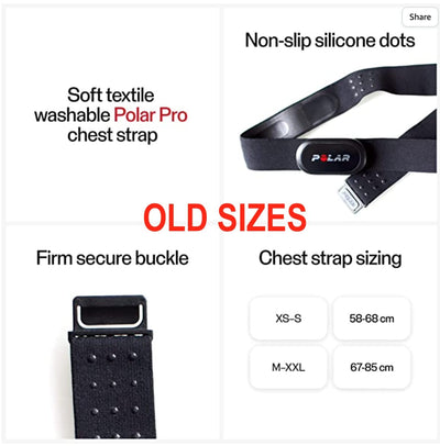 Polar H10 Heart Rate Monitor Chest Strap - ANT + Bluetooth, Waterproof HR Sensor for Men and Women