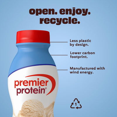Premier Protein Shake, Chocolate, 30g Protein 1g Sugar 24 Vitamins Minerals Nutrients to Support Immune Health, 11.5 fl oz (Pack of 12)