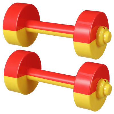 Kids Dumbbell Toy 1 Pair Kids Weight Lifting Set Plastic Dumbbell Toy Gym Sports Workout Equipment for Kids