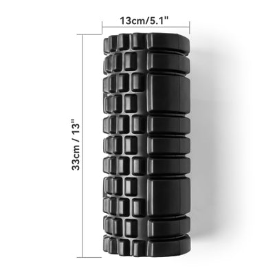 Foam Roller for Muscle Massager, Patented 13" High Density Exercise Roller for Muscle and Myofascial Trigger Point Release, Yoga, Back Roller for Fitness, Yoga (Purple)