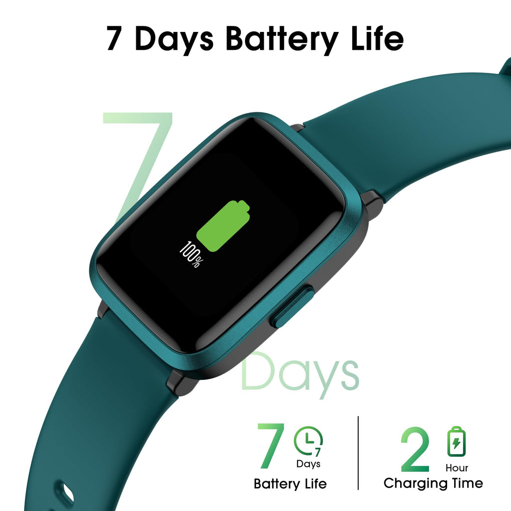 Smart Watch, Fitness Tracker with Heart Rate Monitor, Blood Oxygen, Sleep Tracker, 41mm Touchscreen Smartwatch for Android iOS Swimming Waterproof Pedometer Step Calories Tracker for Women Men