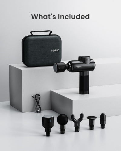 RENPHO Active Thermacool 2 Massage Gun with Heat and Cold Therapy, Christmas Gifts, [2025 Upgraded] Professional Deep Tissue Handheld Massager, Percussion Body Muscle Masajeador for Men Women Athletes