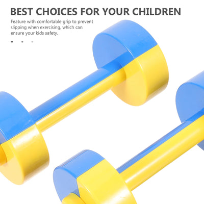 Kids Dumbbell Toy 1 Pair Kids Weight Lifting Set Plastic Dumbbell Toy Gym Sports Workout Equipment for Kids