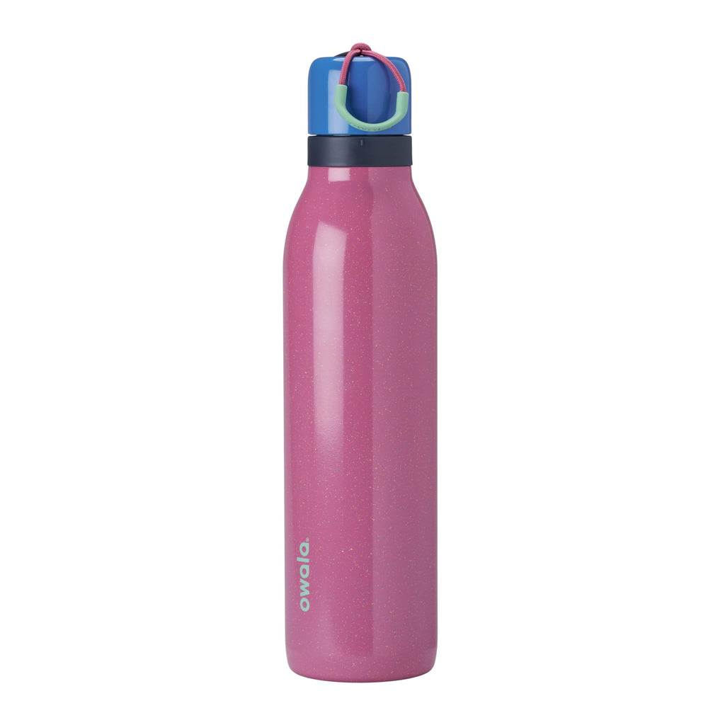 Owala FreeSip Twist Insulated Stainless Steel Water Bottle with Straw for Sports and Travel, BPA-Free, 24-oz, Purple/Purple (California Grapevine)