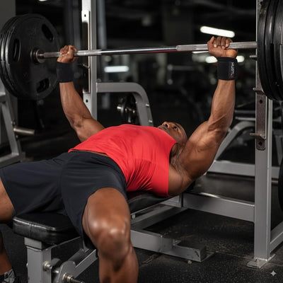 Hustle Athletics Wrist Wraps for Weightlifting - 18" & 12" Premium Wrist Support Weight Lifting Wraps to Lift Heavier & Train Harder - Heavy Duty Powerlifting & Bench Press Gym Straps for Men & Women