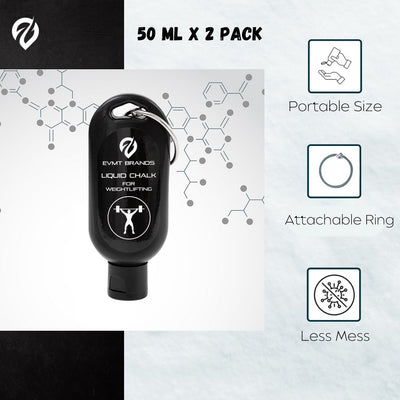 Liquid Chalk, Mess Free Gym Chalk for Weightlifting, Gymnastics, Rock Climbing, Dancing, and Lifting. Sweat Resistant and Long Lasting for Stronger Hand Grip. Package May Vary.