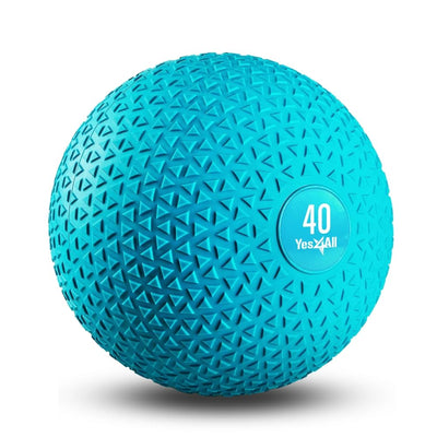 Yes4All Upgraded Fitness Slam Medicine Ball 10lbs for Strength, Power Workout | Exercise, Workout Ball | Orange Beast