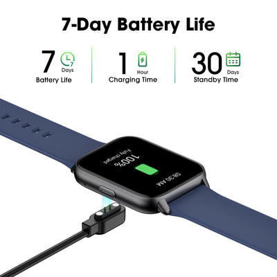 EURANS Smart Watch No App/Phone Required, Long Battery Life Fitness Tracker Watch,HD Screen, Waterproof Activity Tracker with Step Counter for Walking, Pedometer, Calories Tracker for Men Women