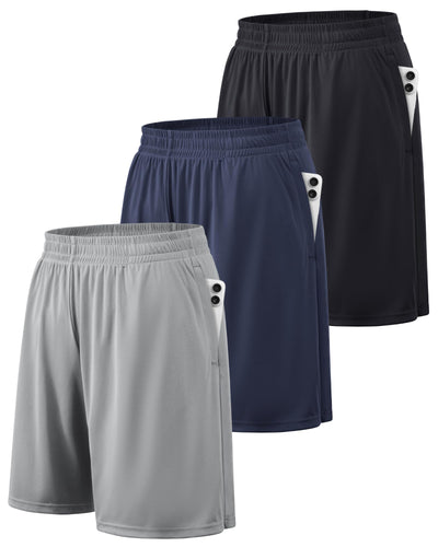 BALENNZ Athletic Shorts for Men with Pockets and Elastic Waistband Quick Dry Activewear