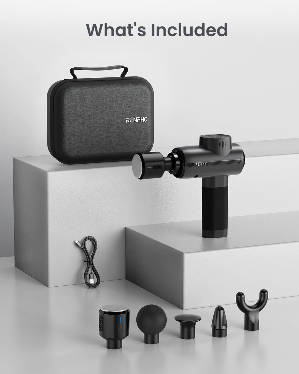 RENPHO Active Thermacool 2 Massage Gun with Heat and Cold Therapy, Christmas Gifts, [2025 Upgraded] Professional Deep Tissue Handheld Massager, Percussion Body Muscle Masajeador for Men Women Athletes