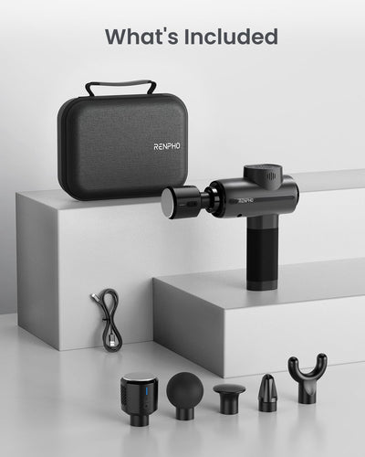 RENPHO Active Thermacool 2 Massage Gun with Heat and Cold Therapy, Christmas Gifts, [2025 Upgraded] Professional Deep Tissue Handheld Massager, Percussion Body Muscle Masajeador for Men Women Athletes