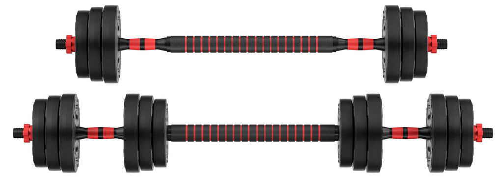 OLIXIS Adjustable Dumbbell Set, 4 IN 1 Changeable Dumbbells, Barbell, Kettlebells and Push Up Stand, Multi-Functional Exercise and Fitness for Home Gym