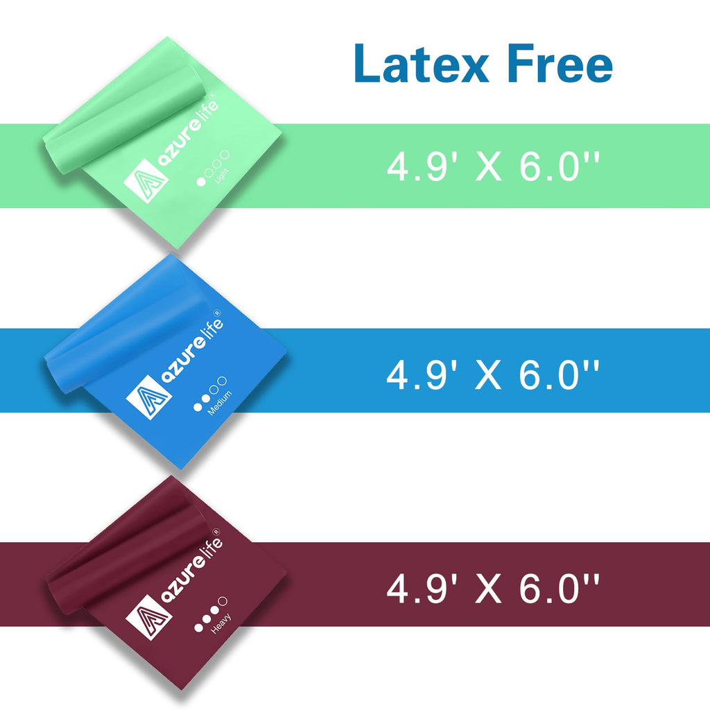 Resistance Bands,Professional Long Non-Latex Elastic Stretch Bands,Exercise Bands for Physical Therapy, Yoga, Pilates, Rehab, at-Home or The Gym Workouts, Strength Training