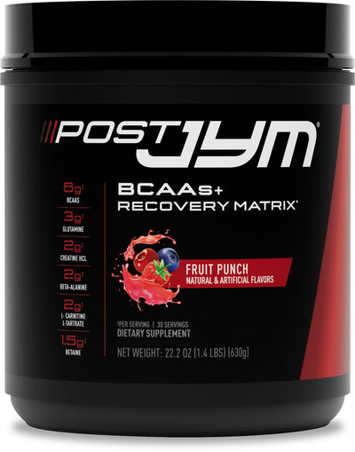 JYM Supplement Science Post JYM Active Matrix Mandarin Orange Amino Recovery Powder Pure Creatine HCL, BCAA’s, Glutamine, Carnitine, Betaine, Taurine for Strength, Repair, Performance 30 Servings