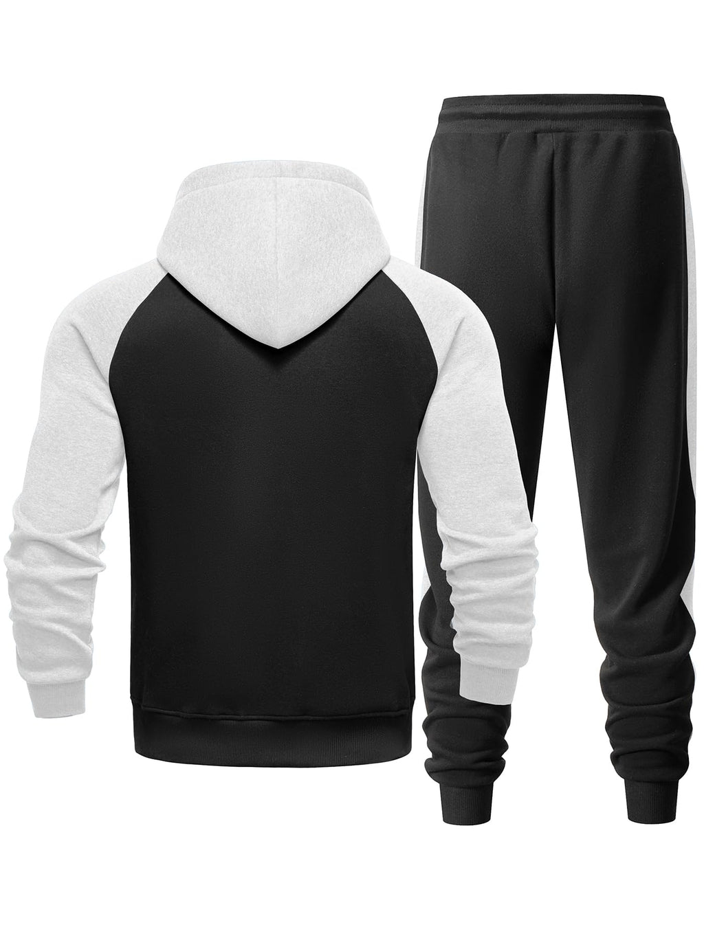 Men's Tracksuit 2 Pieces Set Zip Up Hoodie Sweatsuits Athletic Jogging Suit Set Casual Outfit with Pockets