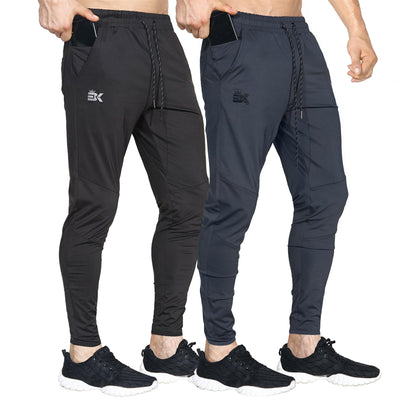 BROKIG Mens Lightweight Gym Jogger Pants,Men's Workout Sweatpants with Zip Pocket