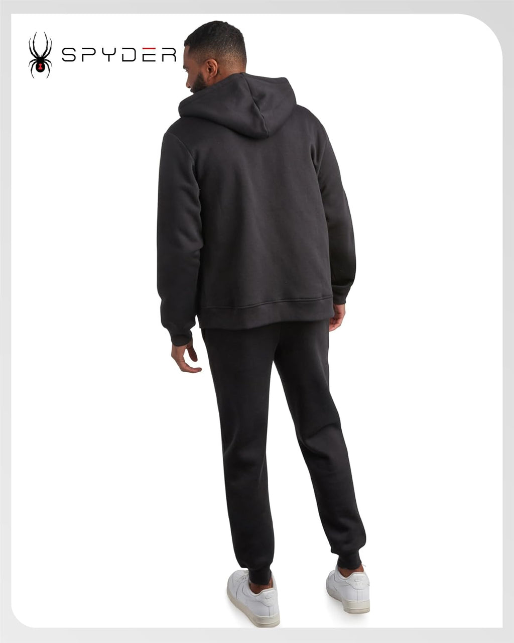 Spyder Mens Tracksuit - 2 Piece Sweatsuit for Men with Zip Up Hoodie & Jogger Sweatpants, Track Suit for Jogging or Warm Up