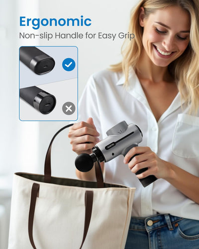 RENPHO Massage Gun Deep Tissue, Christmas Birthday Gifts for Women Men, Portable Percussion Massager for Back and Neck, Handheld Device with Carry Case, Active