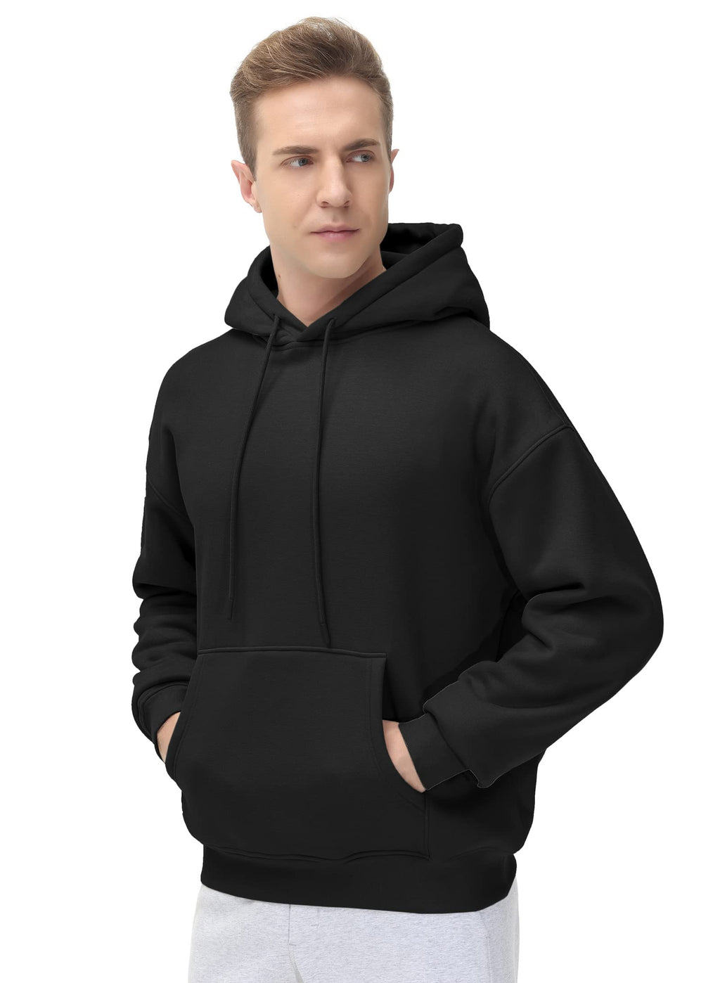 THE GYM PEOPLE Men's Fleece Pullover Hoodie Loose Fit Ultra Soft Hooded Sweatshirt With Pockets