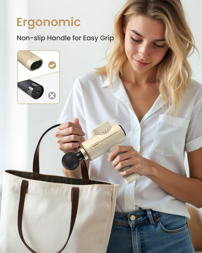 RENPHO Massage Gun Deep Tissue, Christmas Birthday Gifts for Women Men, Portable Percussion Massager for Back and Neck, Handheld Device with Carry Case, Active